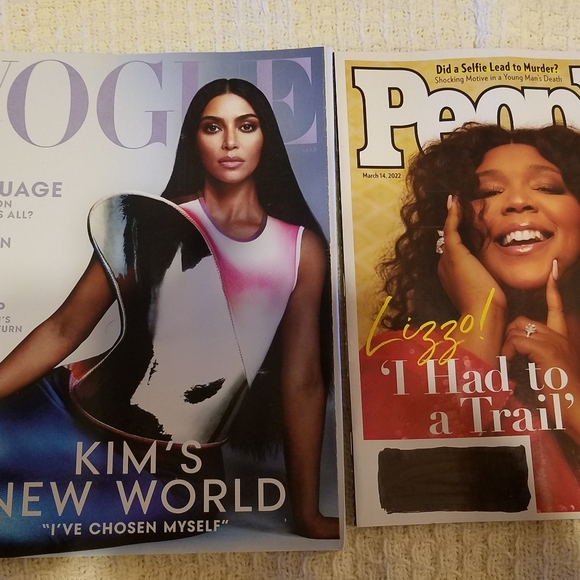 Two magazines 1  People Magazine March 2022 issue1  Vogue Magazine March 2 - Picture 12 of 12